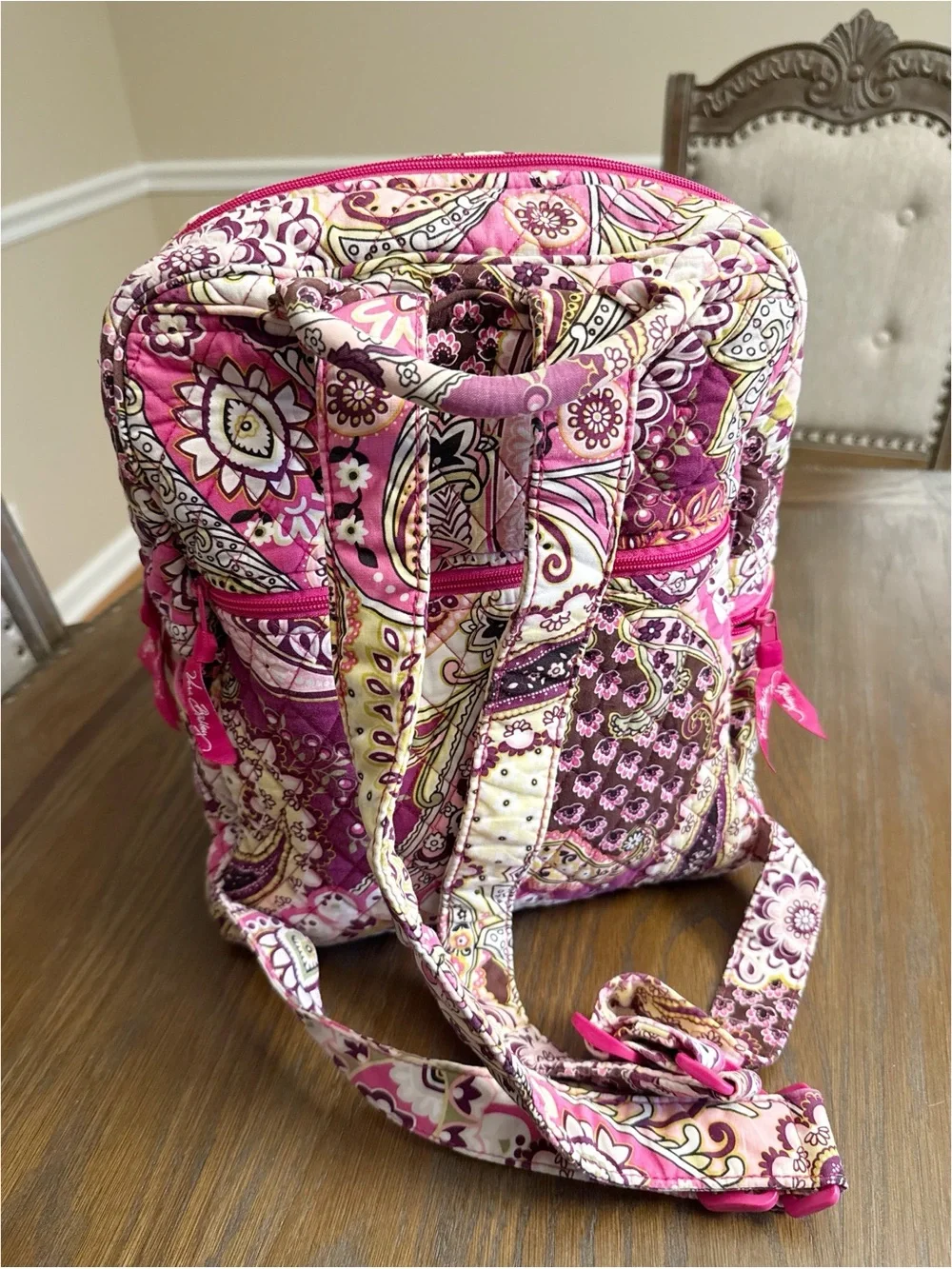 Vera Bradley Quilted Backpack — Very Berry Paisley | Retired Pattern - Picture 4 of 11